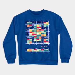 Mydoku_W008_H001_006_F: Sudoku, Sudoku coloring, logic, logic puzzle, holiday puzzle, fun, away from screen Crewneck Sweatshirt